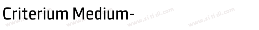 Criterium Medium字体转换